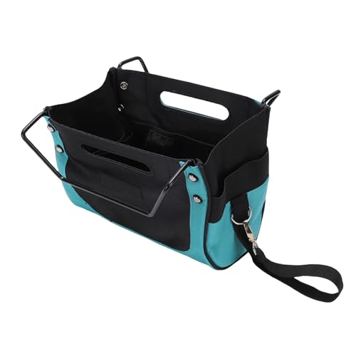 Jiawu Folding Ladder Tool Tray, 600D Oxford Fabric Organizer with Multiple Pockets for Step Ladders, Ladder Tool Holder Pouch for Easy Access to Repair Tools