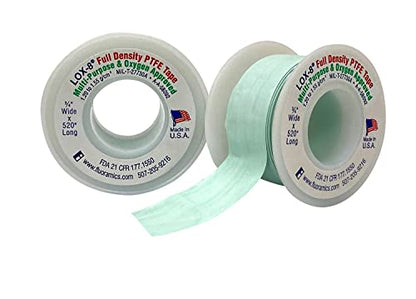Fluoramics' LOX-8 Full Density PTFE Tape 3/4" Wide x 520" Length - size: 3/4" Wide x 520" Length