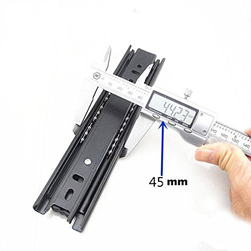 Furniture 6-inch Length Full Extension Drawer Slides Telescopic Ball Bearing Slide Rail 2pcs