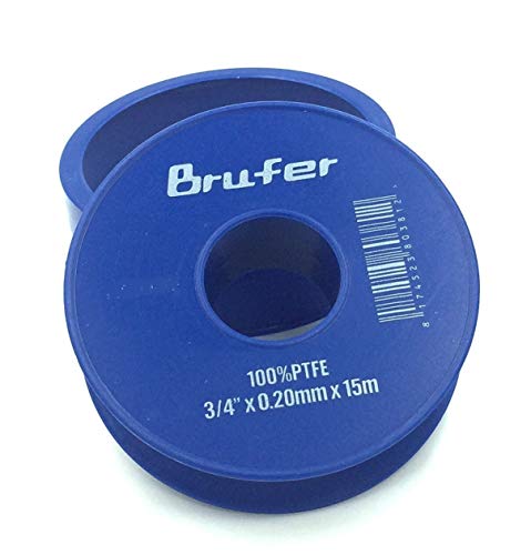 BRUFER PTFE Plumbers Plumbing Thread Seal Tape (3/4" - 5 Pack)