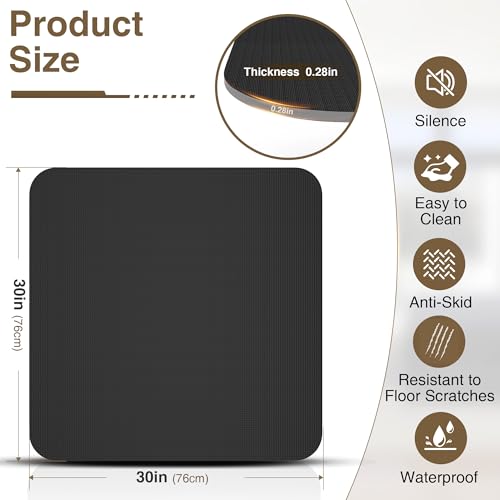 Non Slip Recliner Pads For Hardwood Floors, Recliner Floor Protector Keep Recliner From Sliding, Recliner Slide Stoppers, Under Recliner Mat, Furniture Pad For Recliner, Recliner Gripper,Recliner Grip - size: Square-BLack