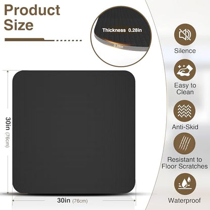 Non Slip Recliner Pads For Hardwood Floors, Recliner Floor Protector Keep Recliner From Sliding, Recliner Slide Stoppers, Under Recliner Mat, Furniture Pad For Recliner, Recliner Gripper,Recliner Grip - size: Square-BLack