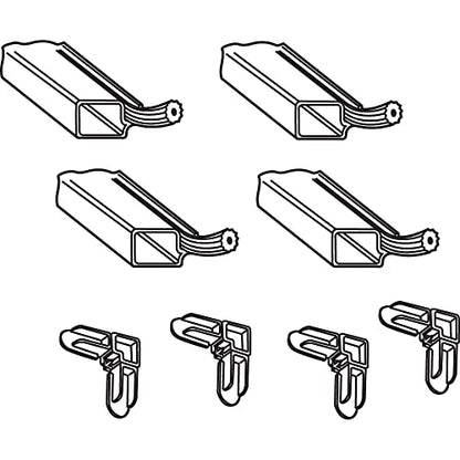 Prime-Line MP8241 Screen Frame Kit, 7/16 In. x 3/4 In. x 36 In. x 36 In., Aluminum, White (Single Pack)