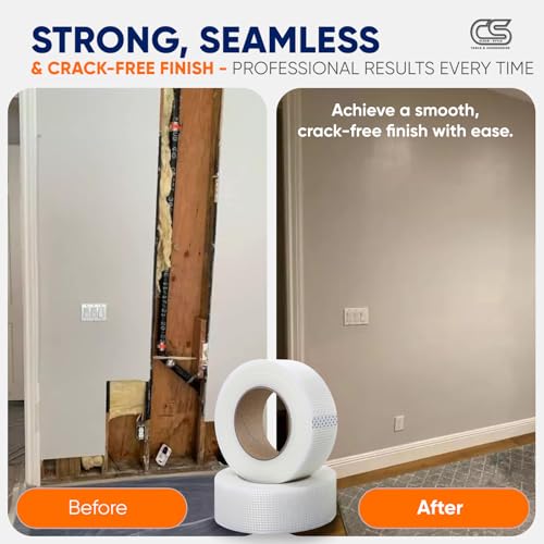 Fiberglass Mesh Drywall Joint Tape 2" x 150 Ft Self-Adhesive Crack-Resistant 5-Pack by ClearStyle