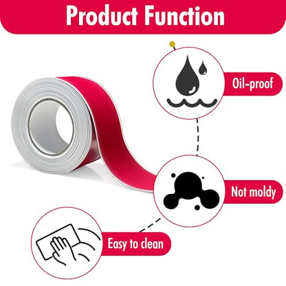 3 Rolls White Caulk Tape for Bathtub Self Adhesive, Peel and Stick Caulk Strip Waterproof, Toilet Base Sealer Strip, Toilet Sealant Tape - style: 3 Rolls-RIF