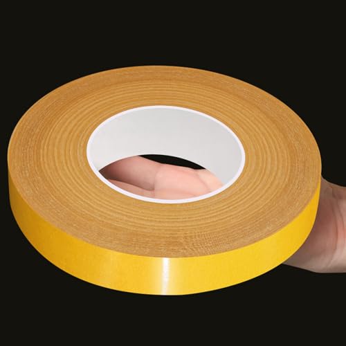 CHENYA Double Sided Tape Heavy Duty,0.59" X 66 Ft,Strong Carpet Tape with Fiberglass Mesh,Super Sticky Clear Two Sided Tape for Mounting Crafts,Carpet,Picture,Wallpaper,Balloon - size: 0.59" x 66FT