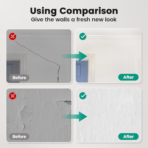 Drywall Patch Repair Kit with Scraper, Wall Mending Agent for Holes, Cracks, & Small Damage, Quick & Easy Solution for Home Wall Repair (3PC) - color: 3PC