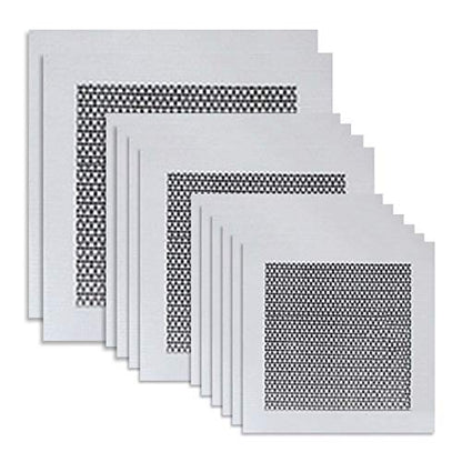 12 Pack 4/6/8 Inch Drywall Repair Patch, Aluminum Wall Repair Patch Self Adhesive Fiber Mesh Over Galvanized Plate,Screen Patch Repair for Drywall Plasterboard (4/6/8 Inch) - color: 4+6+8inch