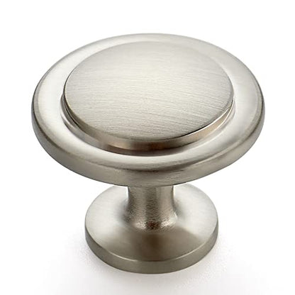 Ravinte 3 Pack 1-1/4 inch Kitchen Cabinet Knobs Brushed Nickel Dresser Zinc Pulls Door Drawer Handles for Dresser Drawers - color: Brushed Nickel