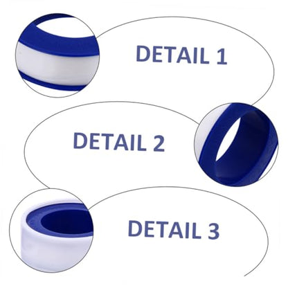 iplusmile 20pcs PTFE Thread Sealing Tape Pipe Sealant for Leak Prevention Adhesive Tape Suitable for All Threaded Plumbing Fittings Maintenance
