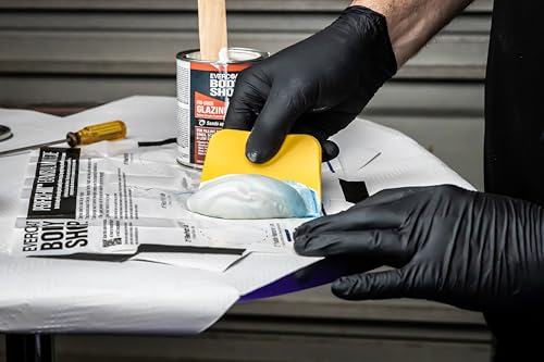Evercoat Body Shop 105035 Pro-Grade Glazing Putty for Filling Minor Dings, Scratches and Low Spots in Aluminum, Fiberglass & More, Easy Mix Hardener Included 13 Fl Oz. - size: 13 Fl Oz., style: Glazing Putty