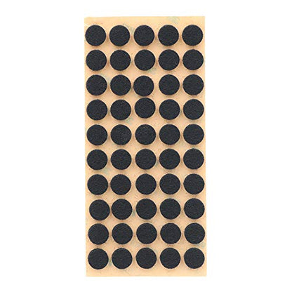 Furniture Felt Pads 3/8" (10mm) Diameter Round 3M Self Adhesive Protects Kitchen Cabinets, Drawers, Desks and Furniture Against Bumps and Scratches 100 Pack - Black - color: Black Felt 100 Pack