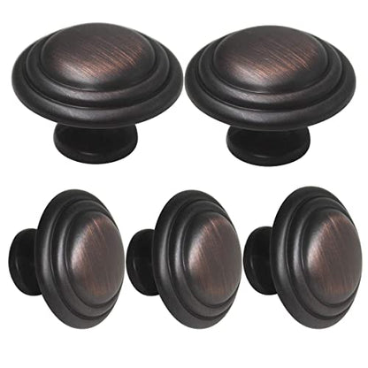 Gobrico 5 Pack 1-3/8 Inch Cabinet Knobs, Oil Rubbed Bronze Bifold Cabinte Knob, Kitchen Wardrobe Drawer Knobs, Dresser Knobs - color: Oil Rubbed Bronze