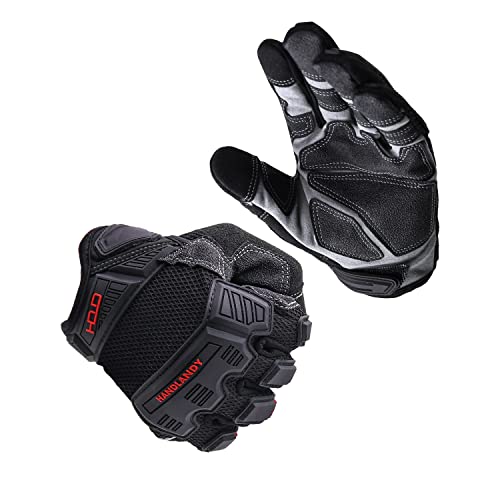 AIGEVTURE Work Gloves Men Mechanic Gloves,Mens Utility Work Gloves - color: Black, size: Medium (Pack of 1)