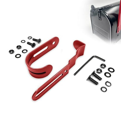 Thickened Mailbox Latch and Handle Kit,Mailbox Latch Replacement Kit,Secure Replacement Parts for Repairing Mailbox Door latches, Easy to Install and with a Solid and Durable Structure. (Red) - color: Red