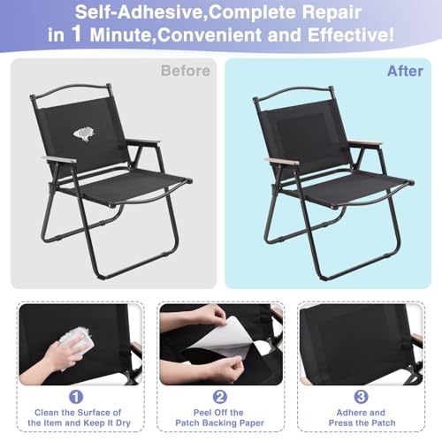 Gheeidau Canvas Repair Patch 9×11 Inch 3Pcs Waterproof Self-Adhesive Fabric Repair Patch for Tents,Boat Cover,Pop Up Canopy,Patio,Bags,Car Seats,Sofas,Furniture Cover (Beige) - color: Beige, size: 9"×11"×3PCS