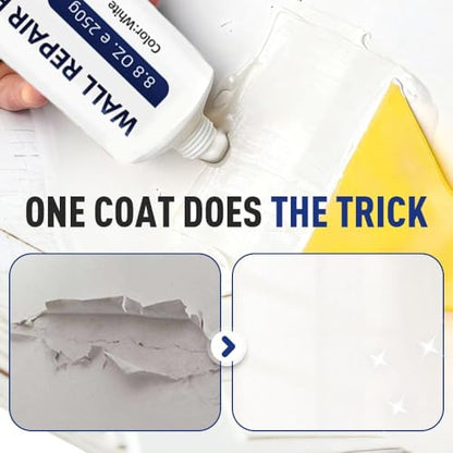 2026 New Drywall Patch Repair Kit with Scraper, Wall Mending Agent White Spackle Wall Repair Paste Wall Repair Agent Tile Gap Filler for Holes Cracks Nail Holes, Dents Small Damage (3 PCS) - color: 3 PCS