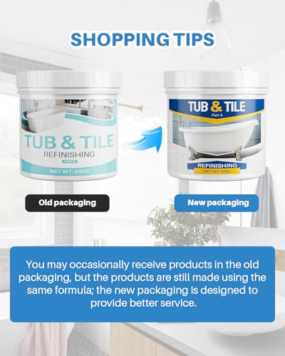 Tub and Tile Paint Refinishing Kit, 17.6oz Bathtub Refinishing Kit White with Tools and Hardener, Semi-Gloss White Tub Paint for Bathtub, Sink, Low Odor and Easy to Use, 25-30sq.ft - size: 17.6 Fl Oz (Pack of 1)