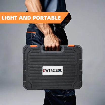 45 Piece Tool Kit Basic Home Repair Tool Set,General Household Tool Kit with Plastic Tool box,Perfect for Outdoor working,Office & College Dorm.Tools mainly include hand saw,wrench,hammer,Screwdriver - size: 45 Pcs