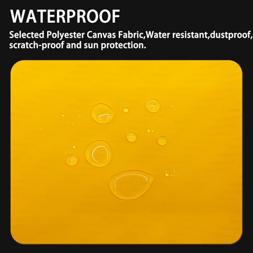 Gheeidau Canvas Repair Patch 9×11 Inch 3Pcs Waterproof Self-Adhesive Fabric Repair Patch for Tents,Boat Cover,Pop Up Canopy,Patio,Bags,Car Seats,Sofas,Furniture Cover(Bright Yellow) - color: Bright Yellow, size: 9"×11"×3PCS