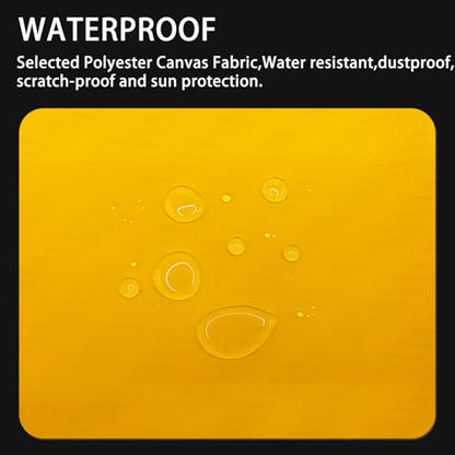 Gheeidau Canvas Repair Patch 9×11 Inch 3Pcs Waterproof Self-Adhesive Fabric Repair Patch for Tents,Boat Cover,Pop Up Canopy,Patio,Bags,Car Seats,Sofas,Furniture Cover(Bright Yellow) - color: Bright Yellow, size: 9"×11"×3PCS