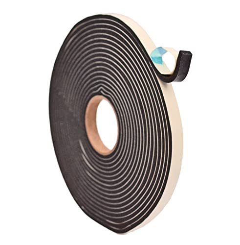WOD SSFLDFT Foam Insulation Tape Made in USA for Weather Stripping, HVAC, Sealing Doors, Windows, Pipes, Cooling, Sound Proof, and Air Conditioning (Thick 1/8 in x 3/4 inch Wide x 75 ft) - size: Width: 3/4 inch