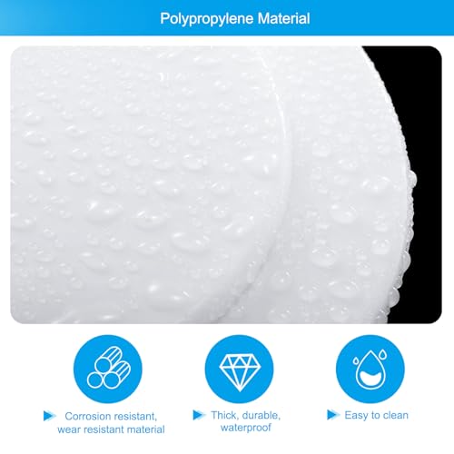 PATIKIL Air Conditioning Wall Hole Cover, 2Pcs Air Conditioner Blocking Hole Plug Decoration Water Pipe Sealing Plate Cover for 2.8" - 3.1" Diameter Hole, White - size: 2.8" - 3.1"