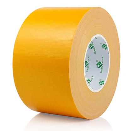 BOMEI PACK Yellow Sticky Duct Tape Heavy Duty Strong Industrial Color Duct Tape 3.6inch x 72yds for Packing and Repairing 1 Pack - color: Yellow