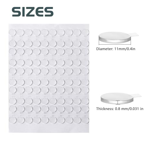Adhesive Stick dots Two-Sided Sided Mounting Putty Stick Tack for Wall Hanging Crafts Balloons Festival Party Decorations,Clean Removable(0.4"*0.4"-100) - size: 0.4"*0.4"