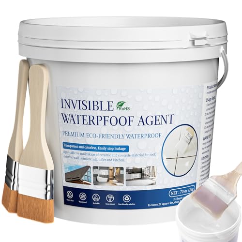 Liquid Waterproof Sealant, 70 Oz Invisible Waterproof Agent, Transparent Repairing Leak Adhesive Used for Cracks and leaks, Indoor & Outdoor Water Coating - style: 70 OZ