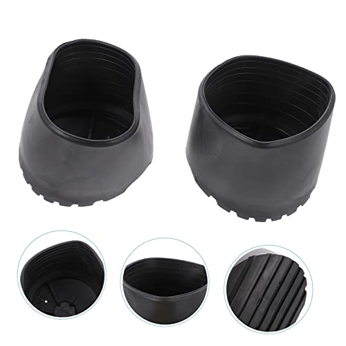 2pcs Folding Ladder Feet Covers Non-Skid Pads for Stability and Floor Multipurpose Foot Caps for Extension Ladders Material - size: 8X8CM