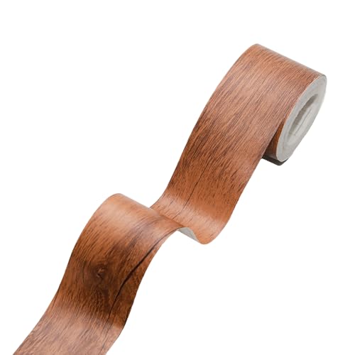Lilaly 2 inches x 32 feet Wood Grain Repair Tape,Imitation Wood Grain Tape,Widely Used for Tables, Doors, Floor and DIY - color: Brown