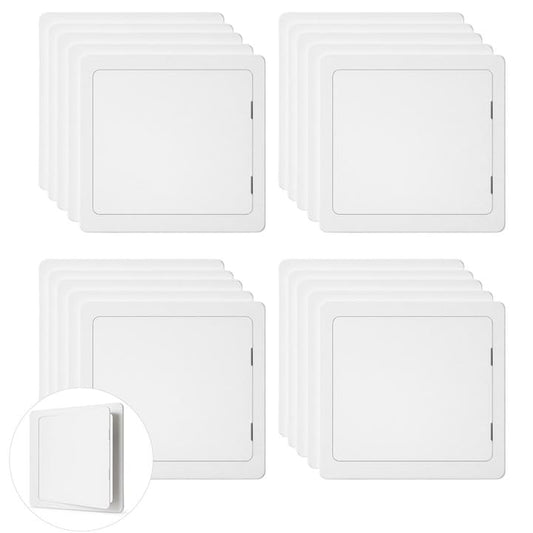 Morvat Access Panel 12x12 Inch for Drywall & Ceiling with Door, Heavy-Duty Durable ABS Plastic & Easy Install Access Box, Wall Hole Cover Plate for Plumbing & Electrical Cable & Wiring, White, 20 Pack - size: 12x12 - 20PK