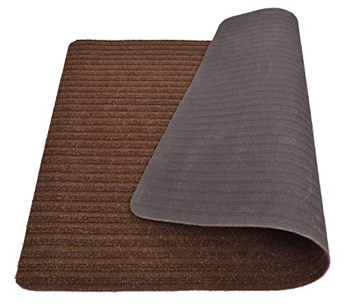 Stair Treads Collection Indoor Skid Slip Resistant Carpet Stair Tread Mat (Brown, Matching Mat 24 in x 30 in) - color: Brown, size: 24"x30" Landing Mat
