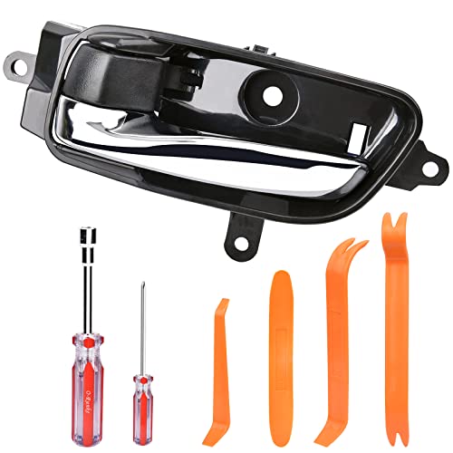 Driver Side Inside Interior Door Handle Front Rear Left with Repair Kit for 2013-2017 Nissan Altima Pathfinder, 2015-2017 Titan, 2016-2017 Titan XD, 2015-2017 Nissan Murano - size: Driver Side