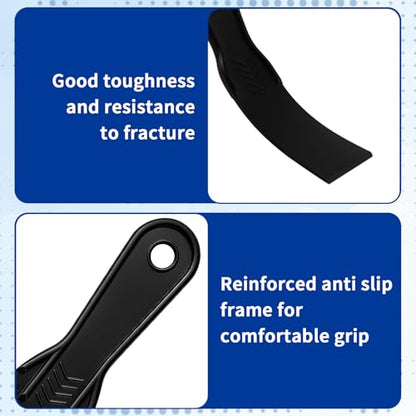 6-Pack Putty Knife - 1.5‘’ 2‘’ 3‘’ Black Plastic Putty Knife - Flexible Plastic Paint Scraper Tool for Repairing Walls, Spackling, Scraping, Plaster, Spackle, Spreader - Tamale Spackle Tools