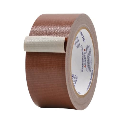 MAT Duct Tape Brown Industrial Grade, 2 inch x 60 ft. Waterproof, UV Resistant for Crafts, Home Improvement, Repairs, & Projects - color: Brown