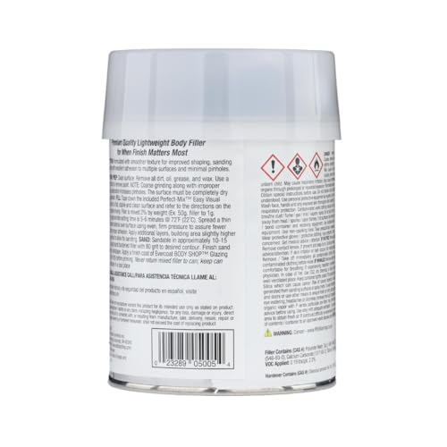 Evercoat Body Shop 105005 Pro-Grade Gold Filler Sands up to 50% Faster, Multipurpose for Dents in Aluminum, Fiberglass & More, Easy Mix Hardener Included 13 Fl Oz. - size: 13 Fl Oz., style: Gold Filler