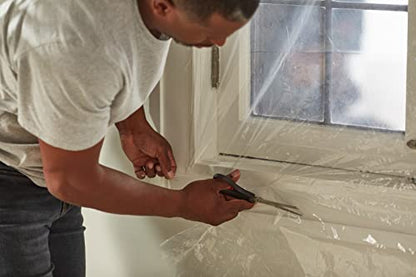 Duck MAX Strength Window Insulation Kit, Winter Window Seal Kit Fits up to 5 Windows, Heavy Duty Shrink Film Cuts to Size for Easy Indoor Installation, Window Tape Included,62 in. x 210 in., Clear - size: Standard Window - 30 Pack