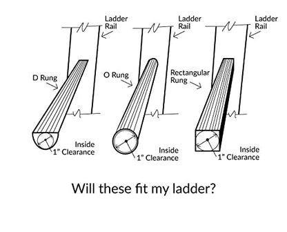 Ladder Stabilizer Standoff Brackets with Silicone Elbows (Sold in Pairs)