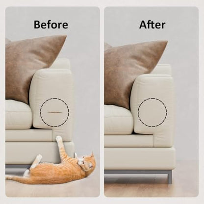 Leather Repair Patch 24x54 Inch, Self Adhesive Leather Repair Tape, Large Vinyl Repair Kit for Sofa Couch Furniture Car Seats, Strong Adhesion Waterproof Scratch Resistant Easy Cut (Beige) - color: Beige