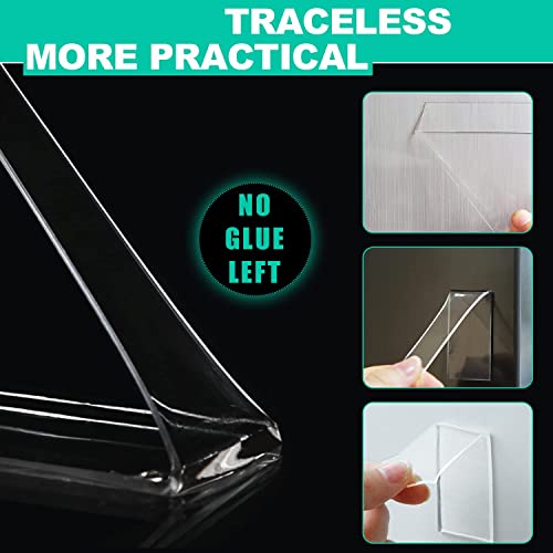 Double Sided Tape Heavy Duty,Clear 1.18 inch × 196 inch Nano Tape, Removable mounting Tape for Hanging Picture,Poster