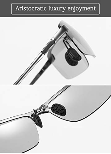 YIMI Polarized Photochromic Driving z87 Sunglasses For Men Women Day and Night safety glasses - color: Black Frame /Photochromic Anti-blue Light Lens