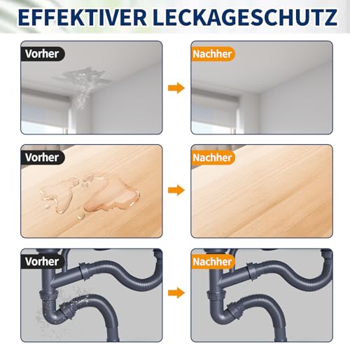 Polyurethane Waterproof Coating, Quadence Invisible Waterproof Sealant Transparent Anti-Leaking Insulation Adhesive for Roofs, Walls, Bathroom, Shower, Window Sills, Indoor & Outdoor Sealant 460ml