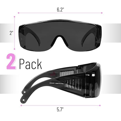 UNCO- Safety Goggles Over Glasses, Protective Goggles, Anti Fog, Work, Safety Glasses Over - color: Tinted Lens, size: 2 Pack