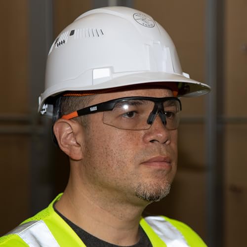 KLEIN TOOLS 60171 Safety Glasses, PPE Protective Eyewear with Semi Frame, Scratch Resistant and Anti-Fog, Clear Lens, 2-Pack - color: Clear Lens, size: 2 Pack