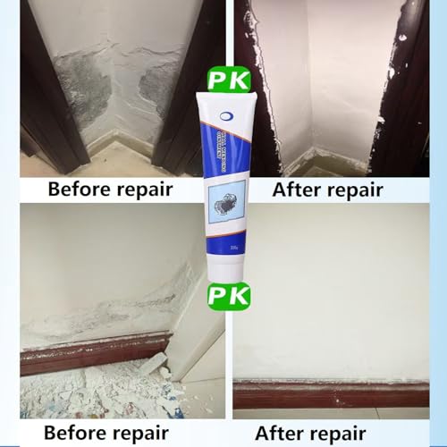 Tokyo Mart Wall Repair Kit, 3 in 1 Repair applicator spackle Wall Repair kit, Wall Mending Agent Repair kit with Scraper, Drywall Hole Repair kit, Wall Repair Paste Waterproof (1)