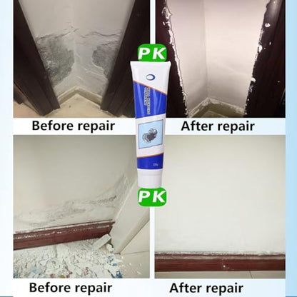 Tokyo Mart Wall Repair Kit, 3 in 1 Repair applicator spackle Wall Repair kit, Wall Mending Agent Repair kit with Scraper, Drywall Hole Repair kit, Wall Repair Paste Waterproof (1)