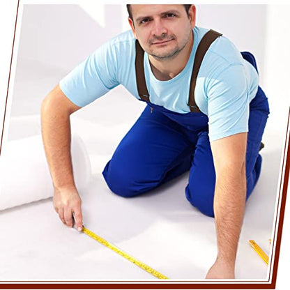 Amylove Temporary Floor Protection Anti Slip Carpet Protector Reusable Waterproof Temporary Flooring Over Carpet Self Adhesive Padded Floor Covering, Paint Proof, Protects Hardwood and Tile(150 Feet) - size: 3' x 150' (Rectangular)