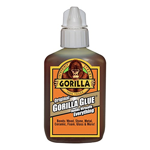 Gorilla Original Gorilla Glue, Waterproof Polyurethane Glue, 2 Ounce Bottle, Brown, (Pack of 4) - style: 4 - Pack